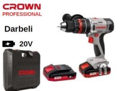 Crown Ct 21075 Hmx-2 Bmc 20 V-2AH Akülü Darbeli Matkap